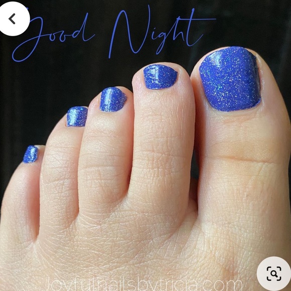 *Retired* Color Street: Good Night (Pedicure) | Indigo Purple Blue Sparkle - Picture 5 of 12